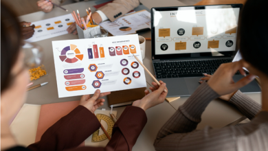 Marketing team reviewing predictive data models and customer behavior forecasts to support AI-driven marketing decisions in 2026